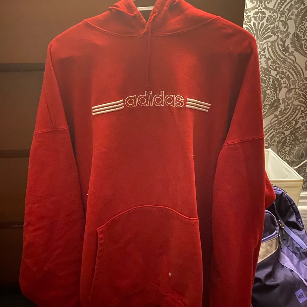 Vintage Looking Red Adidas Sweater
